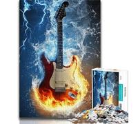 Rompecabezas de 1000 Piezas para Adultos y Adolescentes, Guitarra mágica, Juego Familiar antiestrés, desafío difícil, Adecuado para Parejas, 38x26cm