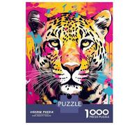 Rompecabezas De 1000 Piezas para Adultos Y Adolescentes Handsome Jaguar Pop Art Rompecabezas para Adultos Juego De Ingenio Arte De Pared Regalos De Cumpleaños Y Únicos 70x50cm/1000pcs
