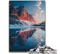 Rompecabezas de 1000 Piezas para Adultos y Adolescentes, Hermosas montañas y Lagos, Juguete Educativo para aliviar el estrés, Regalo de Amigo Secreto para niños de 14 años, 26x38cm