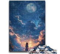 Rompecabezas de 1000 Piezas para Adultos y Adolescentes, Hermoso Paisaje de Anime, Juegos educativos, decoración del hogar, Toda la Familia, 38x26cm