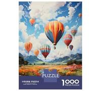 Rompecabezas De 1000 Piezas para Adultos Y Adolescentes Hot Air Balloons in The Sky Rompecabezas para Adultos Juego De Ingenio Arte De Pared Regalos De Cumpleaños Y Únicos 38x26cm/1000pcs