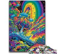 Rompecabezas de 1000 Piezas para Adultos y Adolescentes, Humo psicodélico Colorido para Mayores de 14 años Desafiante de completar, Pero Divertido y Gracioso Excelentes Regalos y Juguetes 38x26cm