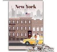 Rompecabezas de 1000 Piezas para Adultos y Adolescentes, Ideal para Viajar a Nueva York Juguetes educativos, cumpleaños para Mayores de 14 años, 75x100cm