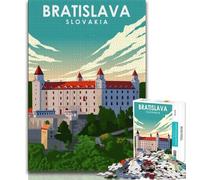 Rompecabezas de 1000 Piezas para Adultos y Adolescentes, Ideal para Viajes a Bratislava, Eslovaquia Juguete adictivo para la decoración del hogar, 75x50cm