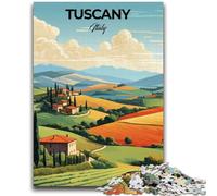 Rompecabezas de 1000 Piezas para Adultos y Adolescentes,Ideal para Viajes a la Toscana,Italia Rompecabezas de 1000 Piezas para Pasar el rato en casa con Piezas aleatorias Que se entrelazan (50x75cm)
