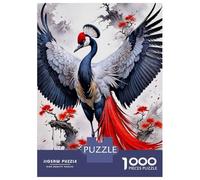 Rompecabezas De 1000 Piezas para Adultos Y Adolescentes Japanese Crane Rompecabezas Juego De Ingenio Difícil Regalos De Cumpleaños Y Únicos 52x38cm/1000pcs