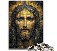 Rompecabezas de 1000 Piezas para Adultos y Adolescentes, Jesús, 1000 Piezas para Adultos, Pasatiempos en casa con póster y Hoja de Trivia a Juego (50x75cm)