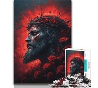 Rompecabezas de 1000 Piezas para Adultos y Adolescentes, Jesús, 1000 Piezas, Regalo de Amigo Secreto para Mayores de 14 años (tamaño 75x50cm)