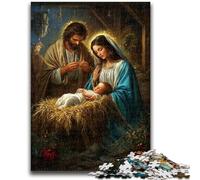 Rompecabezas de 1000 Piezas para Adultos y Adolescentes, Jesús, antiestrés, Vacaciones en casa, con póster a Juego y Hoja de Trivia de 50x75cm