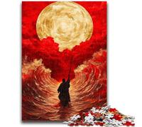 Rompecabezas de 1000 Piezas para Adultos y Adolescentes: Jesús en el océano, Rompecabezas para Adolescentes, Ideal para aliviar el estrés, Pasar el rato y entretenerse Entre Padres e Hijos (26x38cm)