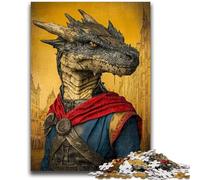 Rompecabezas de 1000 Piezas para Adultos y Adolescentes: Jinete de dragón, un desafío difícil para aliviar el estrés, Toda la Familia, 26x38cm
