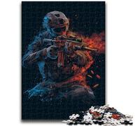 Rompecabezas de 1000 Piezas para Adultos y Adolescentes Juego desafiante de Las Fuerzas Especiales para Jugar en Familia Regalos de Amigo Invisible 26x38cm