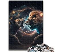 Rompecabezas de 1000 Piezas para Adultos y Adolescentes, Juego Educativo Universal de Furia del León, decoración del hogar, Juego Educativo para cumpleaños y Navidad, 50x75cm
