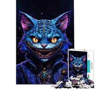 Rompecabezas de 1000 Piezas para Adultos y Adolescentes Juguete de Gato Demonio Juego Intelectual Juegos relajantes Alivia el estrés Excelentes Regalos y Juguetes (tamaño 38x26cm)
