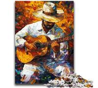 Rompecabezas de 1000 Piezas para Adultos y Adolescentes, Juguete de Guitarrista, Juego Intelectual para decoración del hogar a Partir de los 14 años, 50x75cm