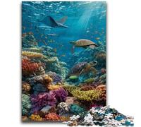 Rompecabezas de 1000 Piezas para Adultos y Adolescentes, Juguetes de Entretenimiento Familiar Sea World, Juego Educativo para cumpleaños y Navidad para Mayores de 14 años, 26x38cm