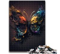 Rompecabezas de 1000 Piezas para Adultos y Adolescentes, Juguetes de Mariposas Coloridas, Juegos educativos, colección de Artistas antiestrés, Bellas Artes, 26x38cm