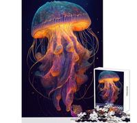 Rompecabezas de 1000 Piezas para Adultos y Adolescentes La misteriosa Medusa Decoración del hogar Juguetes Obras de Arte Regalos Juegos Divertidos Mejora el Amor en Pareja Tamaño 50x75cm