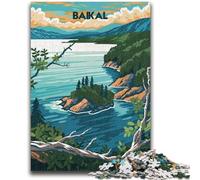 Rompecabezas de 1000 Piezas para Adultos y Adolescentes: Lago Baikal, un Lugar Tranquilo Rompecabezas de 1000 Piezas, Ideal para Juegos educativos y como Regalo para Toda la Familia (50x75cm)