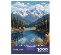 Rompecabezas De 1000 Piezas para Adultos Y Adolescentes Lake Issyk-Kul, Russia Landscape Art Rompecabezas Juego De Ingenio Difícil Regalos De Cumpleaños Y Únicos 52x38cm/1000pcs