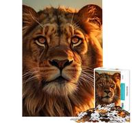 Rompecabezas de 1000 Piezas para Adultos y Adolescentes León Africano Ayuda a ejercitar el Cerebro Regalos para Mujeres Juego de ingenio para Mayores de 14 años (50x75cm)