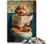 Rompecabezas de 1000 Piezas para Adultos y Adolescentes Lindo Goldendoodle para Mayores de 14 años Juegos Familiares Regalos navideños para Mujeres 50x75cm