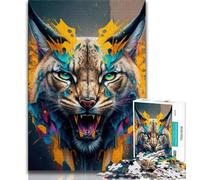 Rompecabezas de 1000 Piezas para Adultos y Adolescentes Lynx Panorama Set Middle 1000 Piezas para Adolescentes, Educativo Toda la Familia (tamaño 75x50cm)