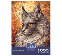 Rompecabezas De 1000 Piezas para Adultos Y Adolescentes Maine Coon Cat Autumn Portrait Rompecabezas para Adultos Juegos Familiares Análisis Y Lógica Regalos De Cumpleaños Y Únicos 38x26cm/1000pcs