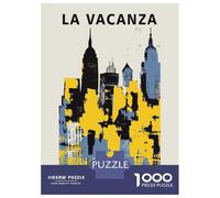 Rompecabezas De 1000 Piezas para Adultos Y Adolescentes Manhattan Retro Poster Rompecabezas para Adultos Juegos Familiares Análisis Y Lógica Regalos De Cumpleaños Y Únicos 38x26cm/1000pcs