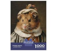 Rompecabezas De 1000 Piezas para Adultos Y Adolescentes Medieval Hamster Portrait Rompecabezas para Adultos Juego Práctico Una Obra De Arte Difícil Y Desafiante 52x38cm/1000pcs
