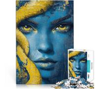 Rompecabezas de 1000 Piezas para Adultos y Adolescentes Medusa con Serpientes Hecho de cartón para Mayores de 14 años Juego Intelectual Regalo Divertido para la Familia tamaño:26x38cm
