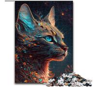 Rompecabezas de 1000 Piezas para Adultos y Adolescentes: Mitos del Gato de Savannah Juego de Preguntas para fomentar el Amor en Pareja, a Partir de 14 años tamaño 50x75cm