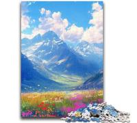 Rompecabezas de 1000 Piezas para Adultos y Adolescentes, montañas Coloridas, Juegos educativos, decoración del hogar, Regalo de cumpleaños, Regalos para Mayores de 14 años, 50x75cm