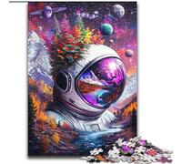 Rompecabezas de 1000 Piezas para Adultos y Adolescentes, Montañas de Astronautas, un Juego desafiante para Disfrutar en Familia con Piezas aleatorias Que encajan Perfectamente tamaño 26x38cm