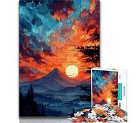Rompecabezas de 1000 Piezas para Adultos y Adolescentes Monte Fuji Japón Juguete Educativo antiestrés para Regalar a Amigos y Familiares 75x50cm
