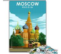 Rompecabezas de 1000 Piezas para Adultos y Adolescentes, Moscú, Rusia, Arte de Viaje, Juguetes, Juegos educativos, interacción Entre Padres e Hijos, 50x75cm
