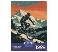 Rompecabezas De 1000 Piezas para Adultos Y Adolescentes Mountain Bike Adventure Rompecabezas Juegos Relajantes Regalos para Mujeres Cumpleaños Y Navidad 52x38cm/1000pcs