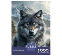 Rompecabezas De 1000 Piezas para Adultos Y Adolescentes Mountain Wolf Majesty -1 Rompecabezas Juegos Relajantes Regalos para Mujeres Cumpleaños Y Navidad 52x38cm/1000pcs