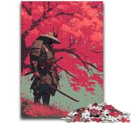 Rompecabezas de 1000 Piezas para Adultos y Adolescentes, Ninja bajo el Cerezo, 1000 Piezas, Juguetes educativos, Juegos Familiares, Regalos para Amigos y Familiares (50x75cm)
