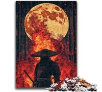 Rompecabezas de 1000 Piezas para Adultos y Adolescentes, Ninja bajo la Luna, 1000 Piezas, Juegos educativos, decoración del hogar, Ideal para Escritorio (50x75cm)