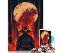 Rompecabezas de 1000 Piezas para Adultos y Adolescentes Ninja bajo la Luna Interacción Entre Padres e Hijos para Reducir el estrés (tamaño 38x26cm)