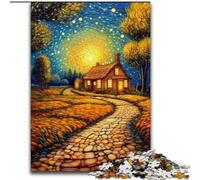 Rompecabezas de 1000 Piezas para Adultos y Adolescentes: Paisaje bajo el Cielo Nocturno Un Juego desafiante para Disfrutar en Familia con Piezas aleatorias Que encajan Perfectamente (26x38cm)