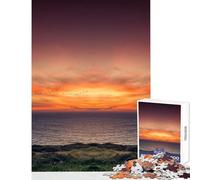 Rompecabezas de 1000 piezas para adultos y adolescentes paisaje de atardecer en el océano juguetes de bricolaje regalos de amigo secreto juego educativo interacción entre padres e hijos tamaño 38x26cm
