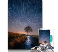 Rompecabezas de 1000 Piezas para Adultos y Adolescentes Paisaje de Atardecer Rompecabezas de 1000 Piezas para Juegos desafiantes y Juegos Familiares 38x26cm