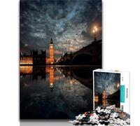 Rompecabezas de 1000 Piezas para Adultos y Adolescentes Paisaje de Atardecer Rompecabezas para Adultos Juegos educativos decoración del hogar Adecuado para decoración de Escritorio 38x26cm