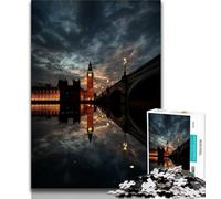 Rompecabezas de 1000 Piezas para Adultos y Adolescentes Paisaje de Atardecer Rompecabezas para Adultos Juegos educativos decoración del hogar Adecuado para decoración de Escritorio 38x26cm