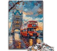 Rompecabezas de 1000 Piezas para Adultos y Adolescentes Paisaje Urbano de Londres Juegos educativos Decoración del hogar Regalos de cumpleaños para Mayores de 14 años 50x75cm