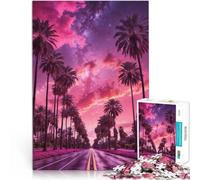 Rompecabezas de 1000 Piezas para Adultos y Adolescentes Paraíso al Atardecer Hecho de Madera Apto para Mayores de 14 años. Decoración Perfecta Regalo de Obra de Arte tamaño：50x75cm