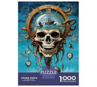 Rompecabezas De 1000 Piezas para Adultos Y Adolescentes Passage of Octo Skull Time Rompecabezas para Adultos Juego Práctico Una Obra De Arte Difícil Y Desafiante 38x26cm/1000pcs