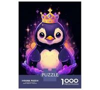Rompecabezas De 1000 Piezas para Adultos Y Adolescentes Penguin Space King Rompecabezas para Adultos Juegos Familiares Análisis Y Lógica Regalos De Cumpleaños Y Únicos 38x26cm/1000pcs